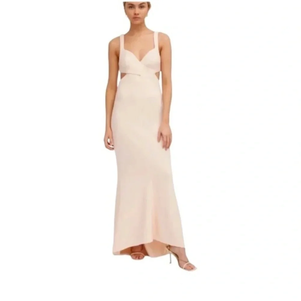 Significant Other Evie Cutout Gown‎ Size 10 Blush Formal Wedding Guest